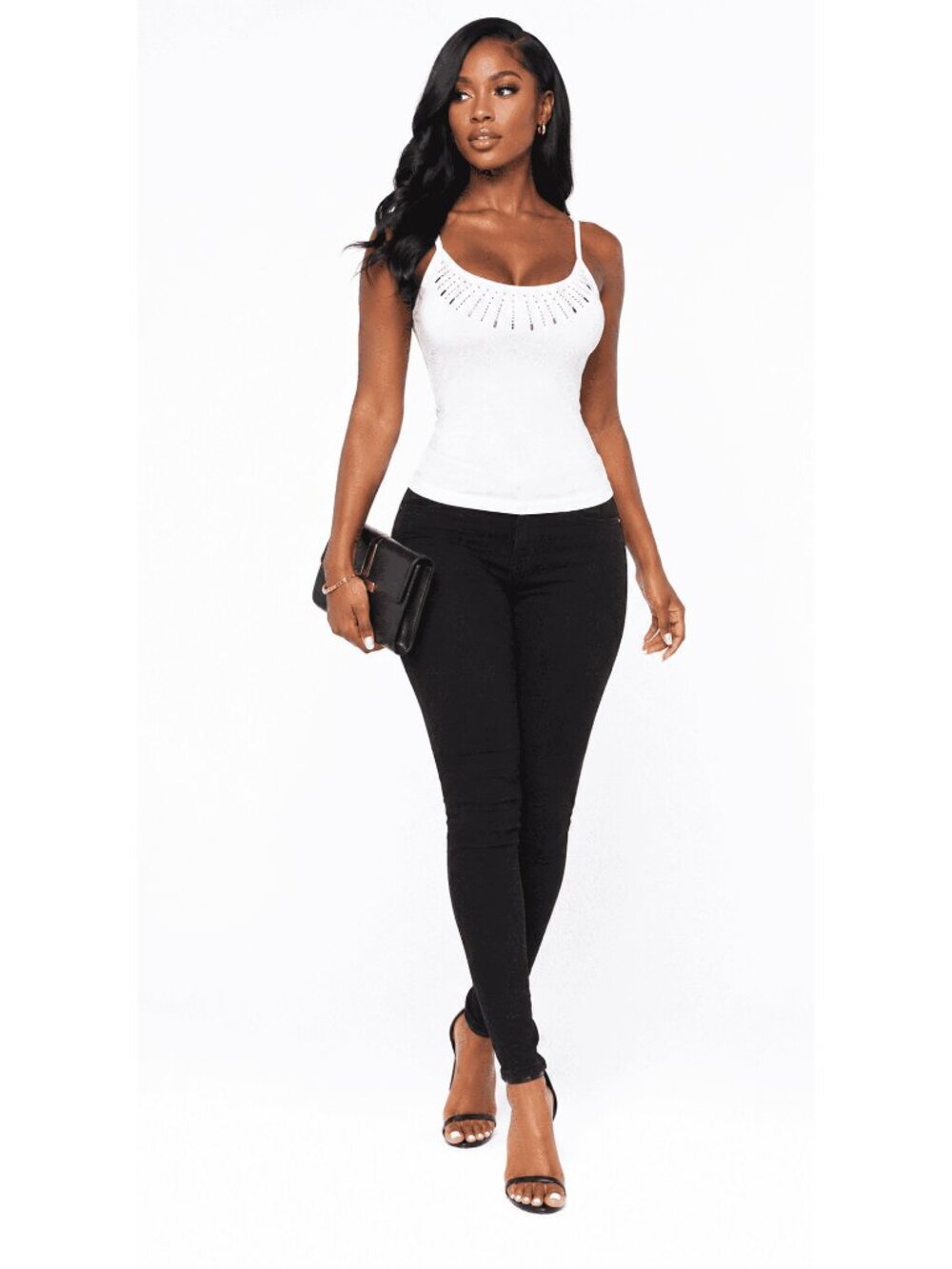 UB Crystal Halo Camisole - White